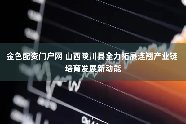 金色配资门户网 山西陵川县全力拓展连翘产业链 培育发展新动能
